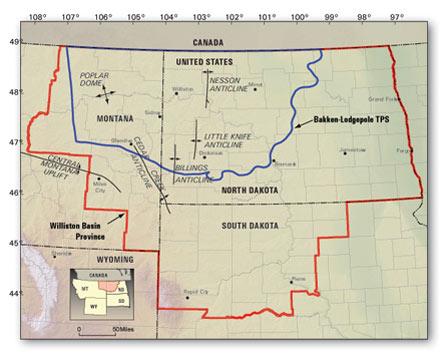 Map of Williston Basin