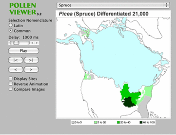 Pollen viewer home page