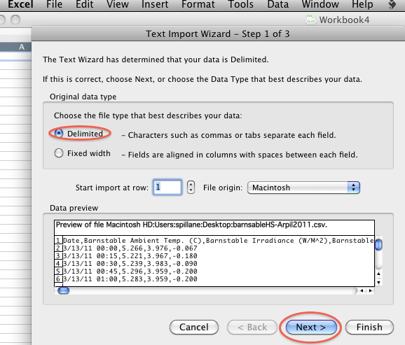 Excel import file wiz 1