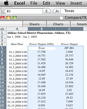 select 2 cols - to graph