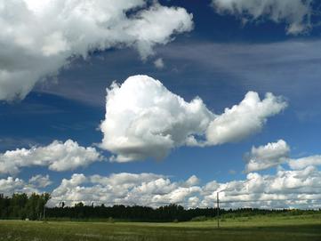 Sky with clouds