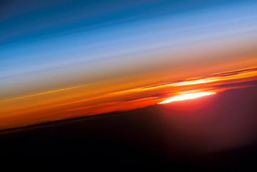 sun through atmosphere