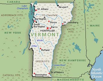 Vermont map