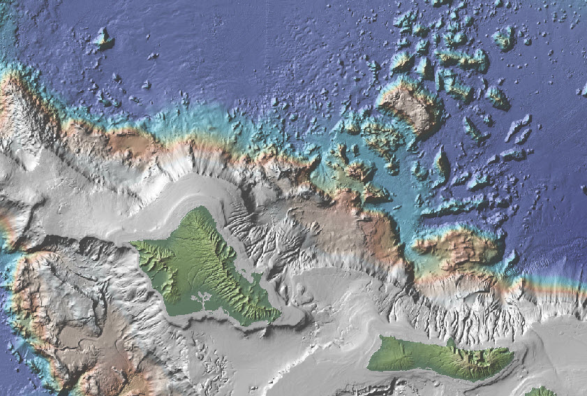 Hawaiian Islands Erosion and Giant Landslides
