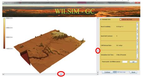 WILSIM-GC perspective slider bars