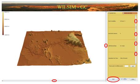 WILSIM-GC screenshot, pre-erosion