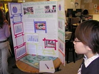 Student with Poster