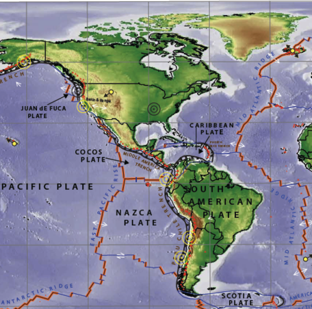 World Map With Plate Boundaries World Map of Plate Boundaries