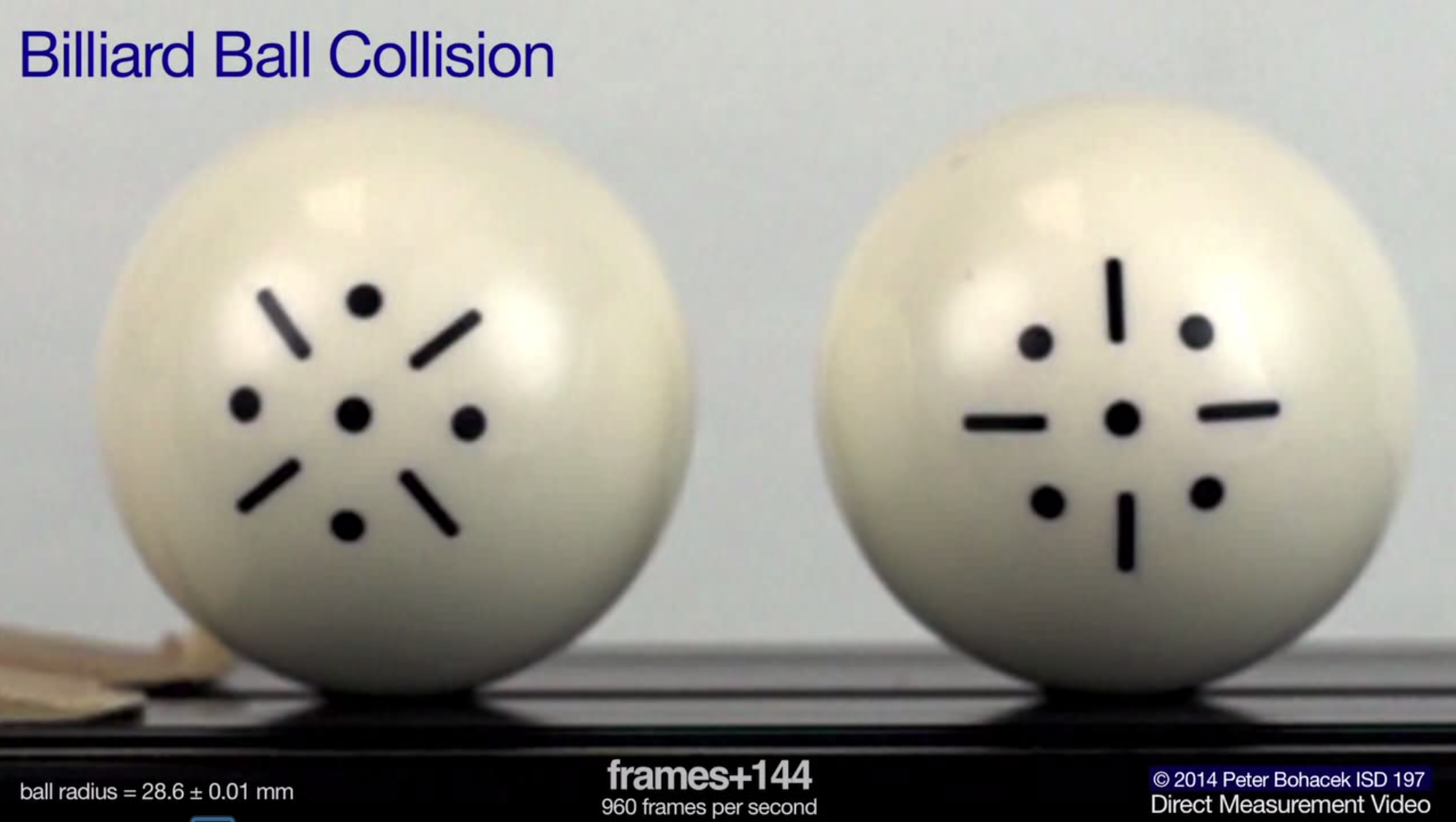 billiard ball collision screenshot