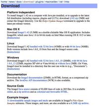 ImageJ Download page