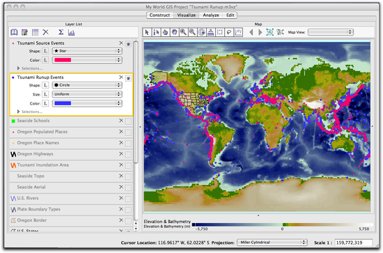 both layers on map