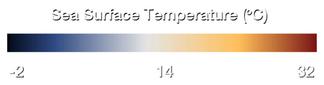 NOAA SST Color Key