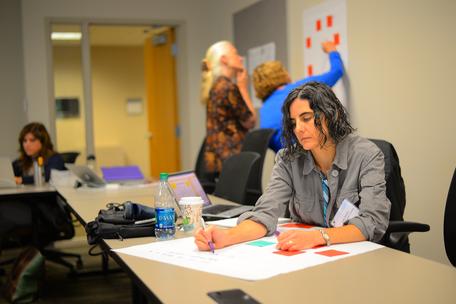 Participants at the Ed Researcher's meeting