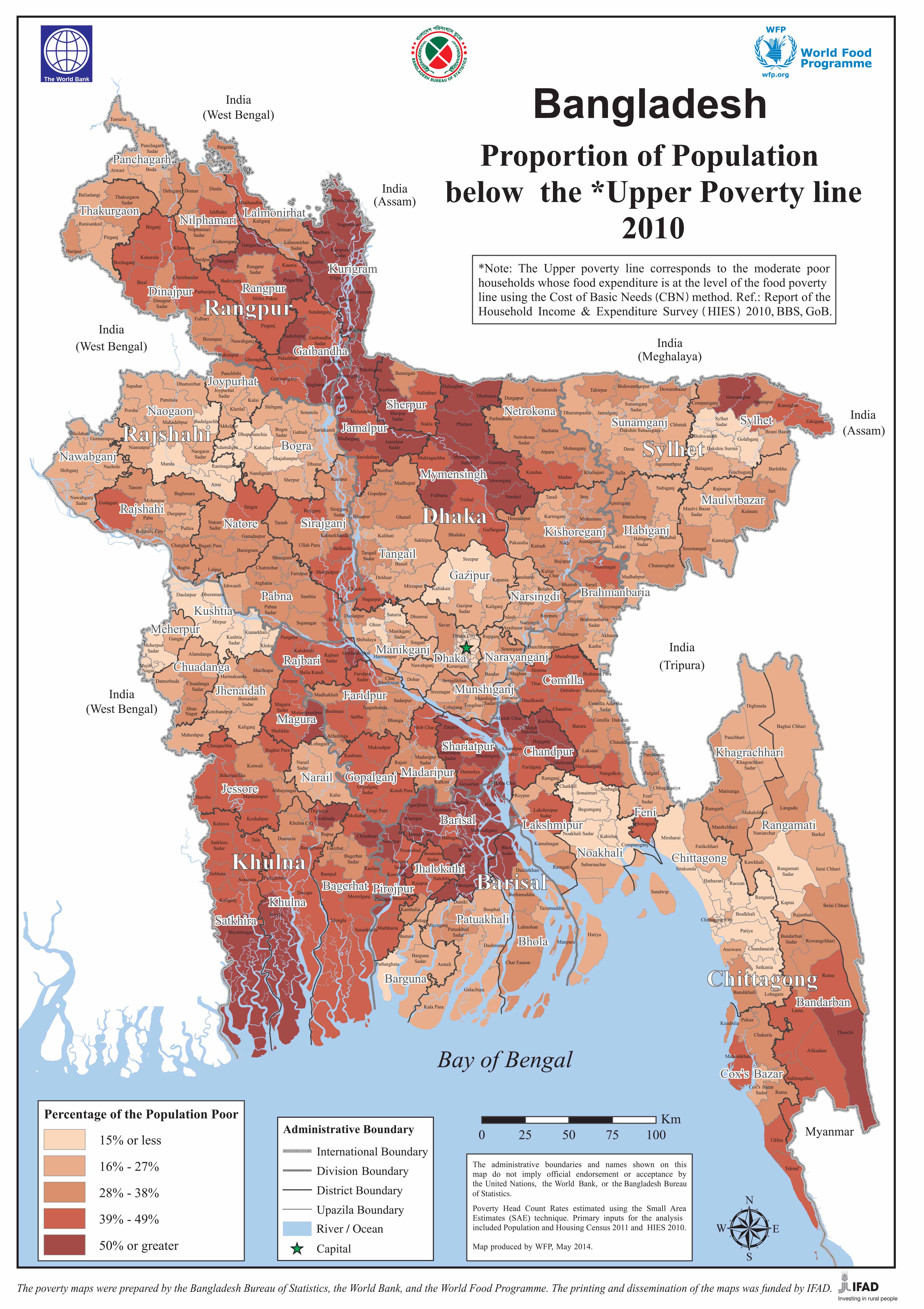 Bangladesh poverty map