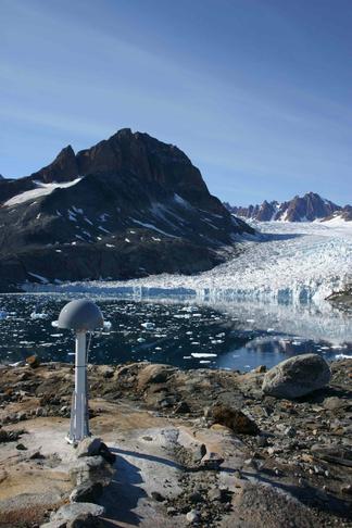 GNET GPS station on Pilgupik Island, SE Greenland.