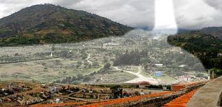 1970 Nevado Huascarán landslide area