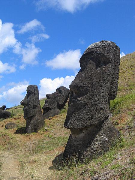 Easter Island stone heads