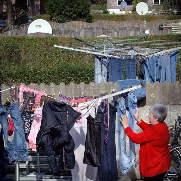 Modern laundry on line in Germany
