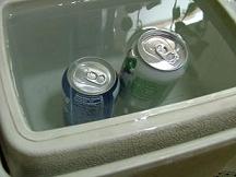 Floating and sinking soad pop cans
