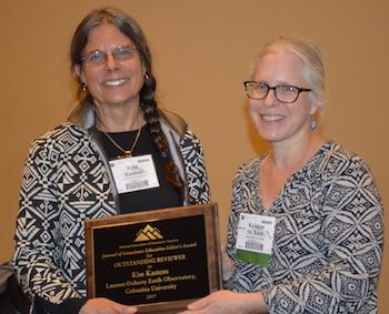 Kim Kastens Receiving Award