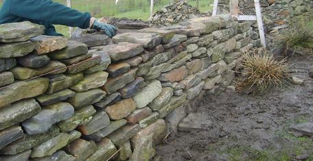 Dry Stone wall building