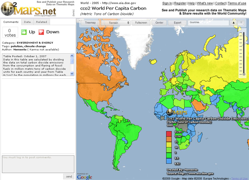 Maps share