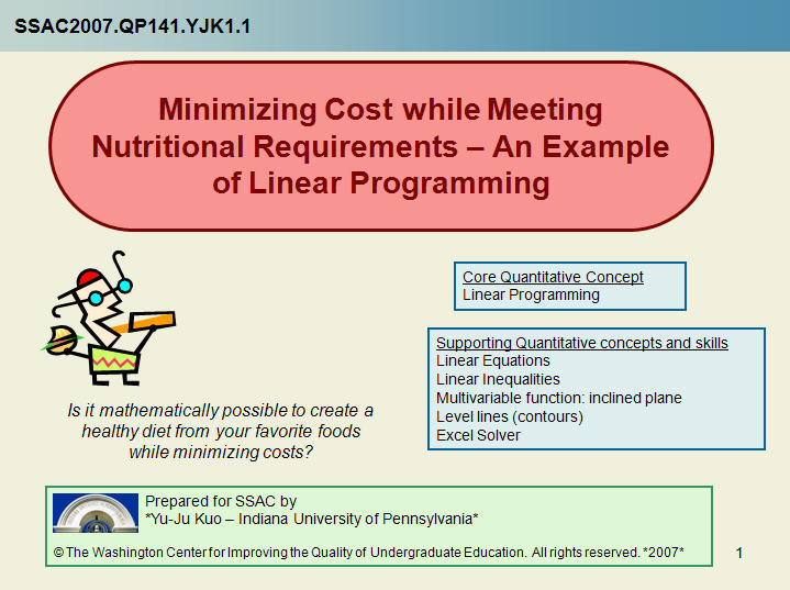 excel frontline solver linear programming example