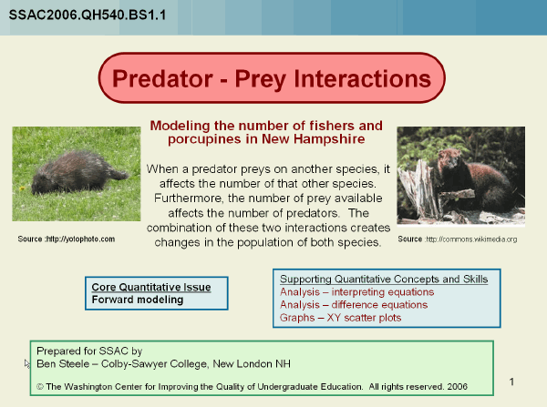 what is the interaction between predator and prey