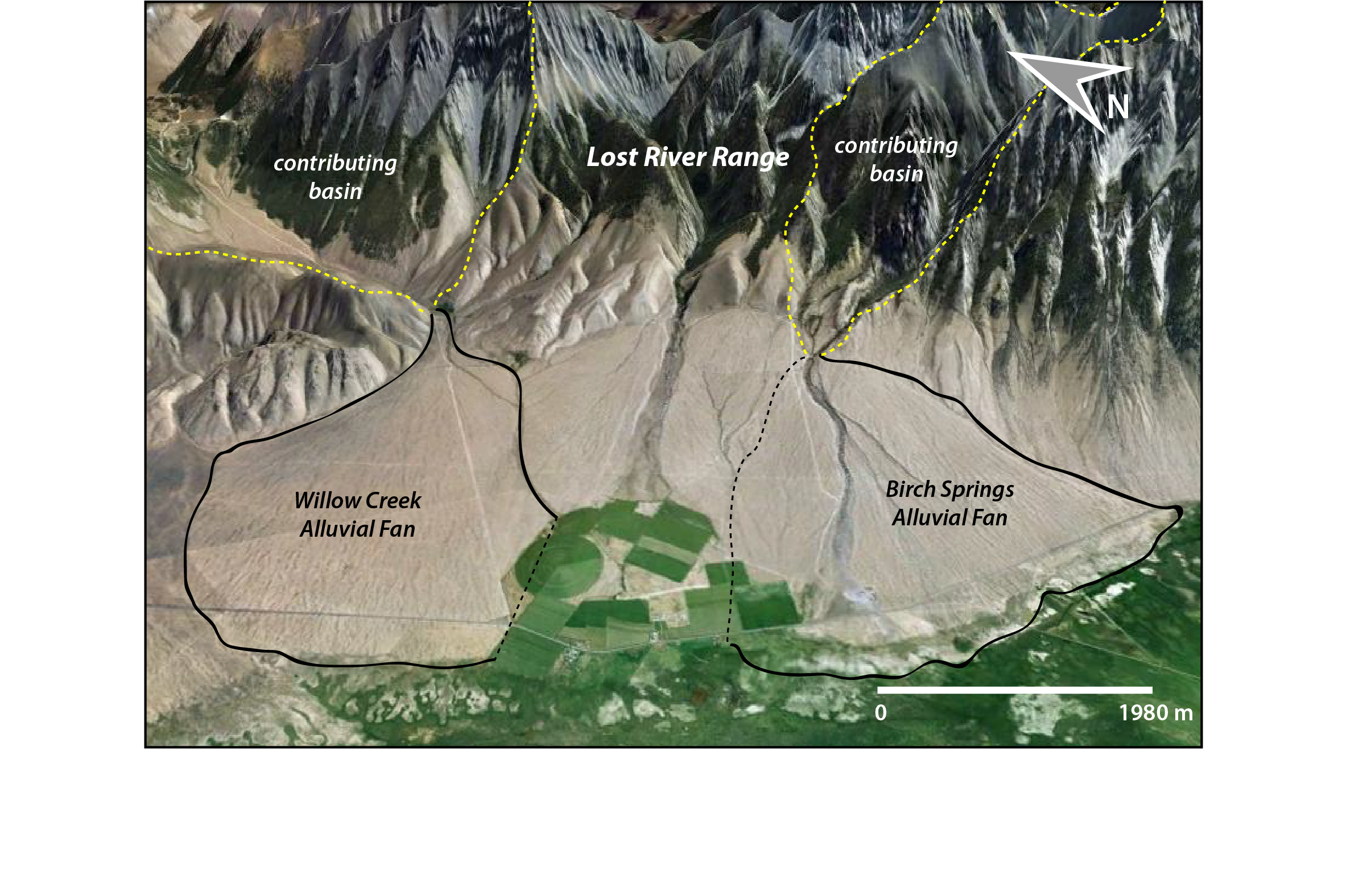 Figure 2 Alluvial Fan Examples