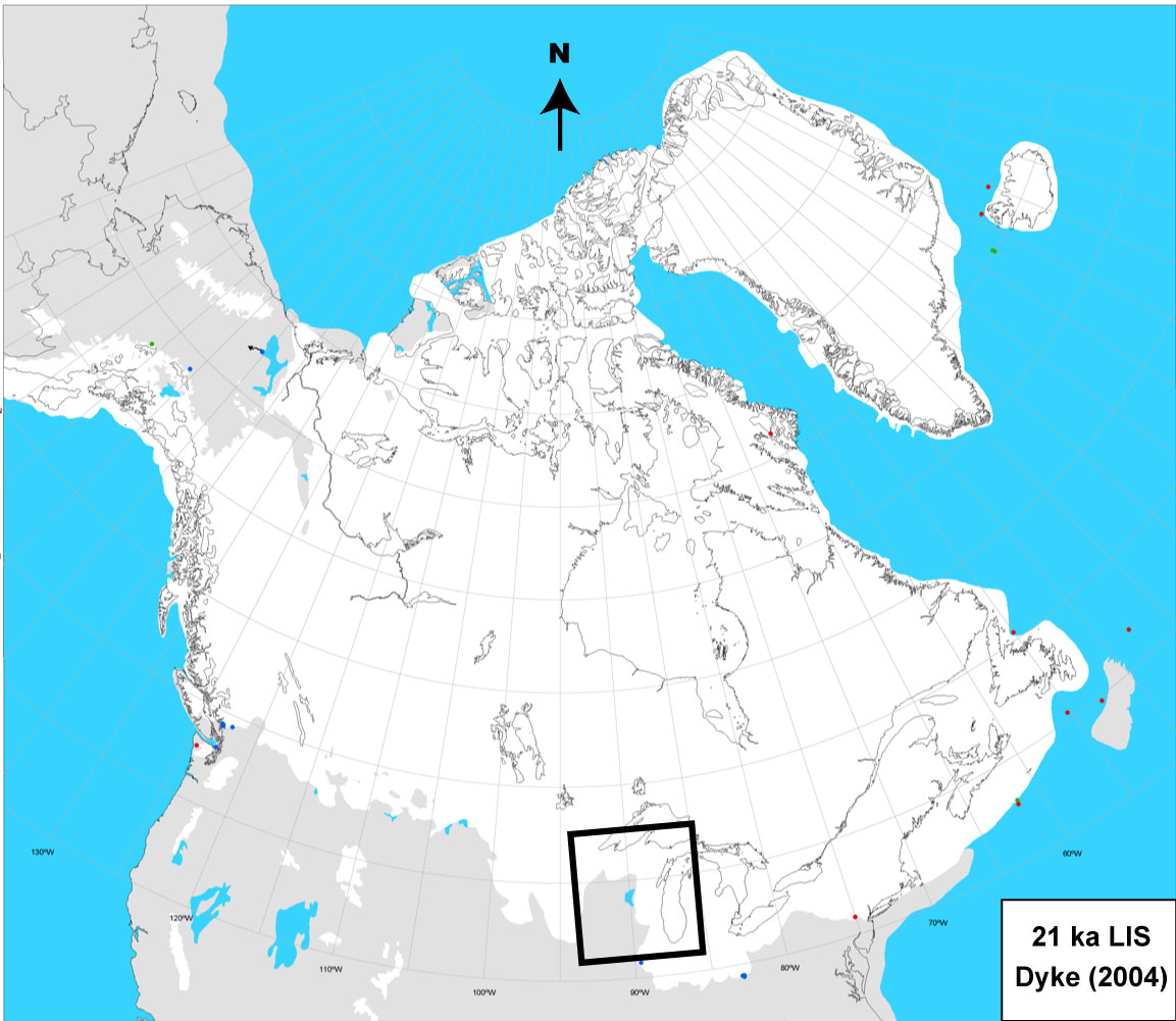 Figure 1. Laurentide Ice Sheet