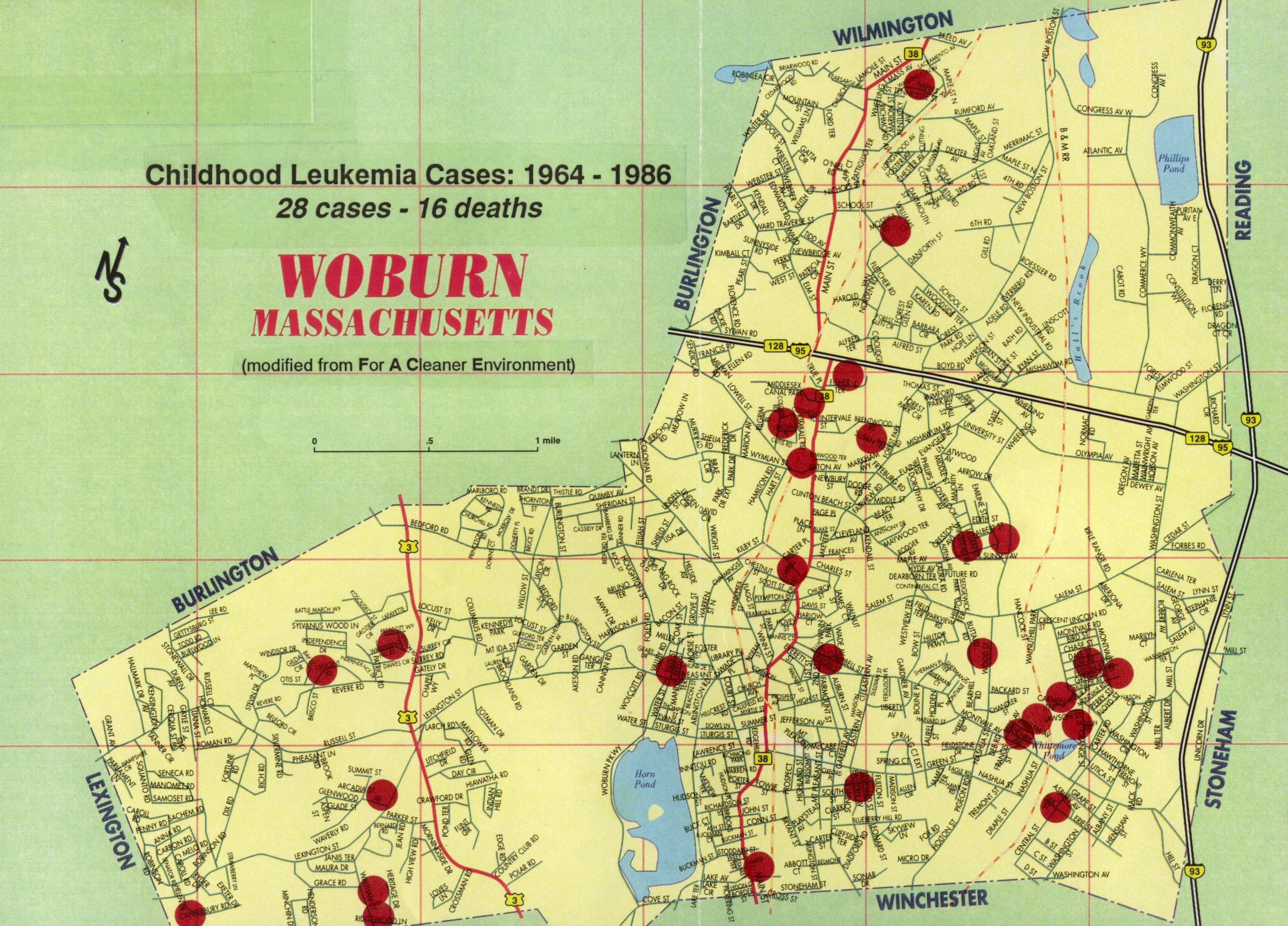 Map Of Woburn Ma Maps & Graphs